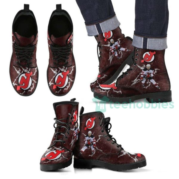 new jersey devils brown leather boots shoes 1 N69j9 600x600px New Jersey Devils Brown Leather Boots Shoes