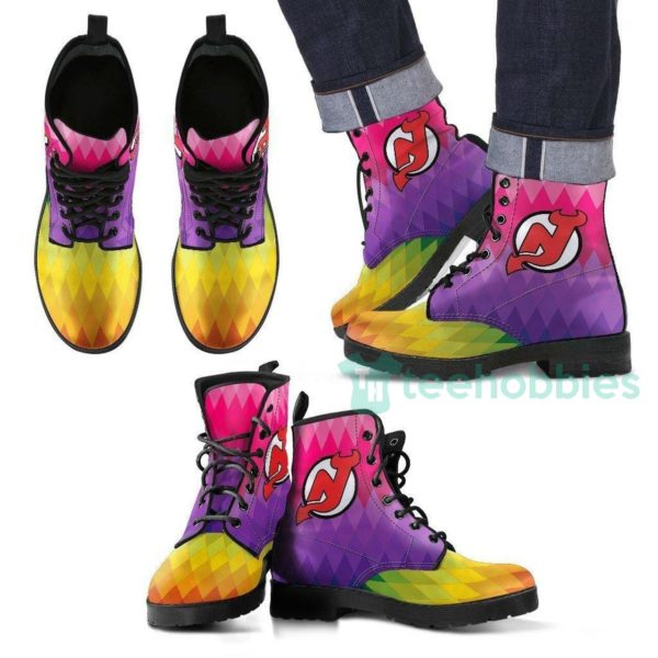 new jersey devils purple leather boots shoes 1 FhE1Y 600x600px New Jersey Devils Purple Leather Boots Shoes