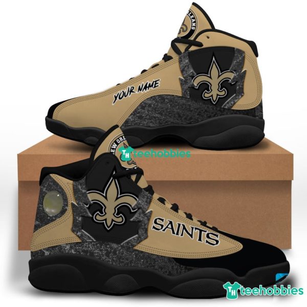 new orleans saints air jordan 13 sneakers shoes custom name personalized gifts 1 e4bCV 600x600px New Orleans Saints Air Jordan 13 Sneakers Shoes Custom Name Personalized Gifts