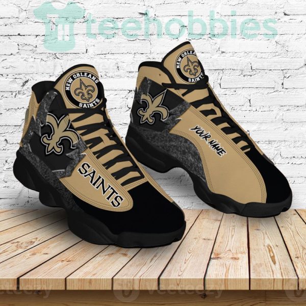 new orleans saints air jordan 13 sneakers shoes custom name personalized gifts 4 xTvGK 600x600px New Orleans Saints Air Jordan 13 Sneakers Shoes Custom Name Personalized Gifts