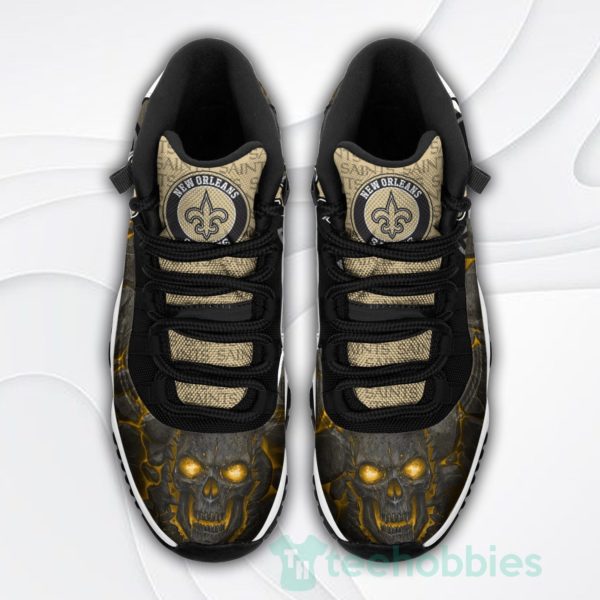new orleans saints logo lava skull air jordan 11 shoes 3 soNM4 600x600px New Orleans Saints Logo Lava Skull Air Jordan 11 Shoes