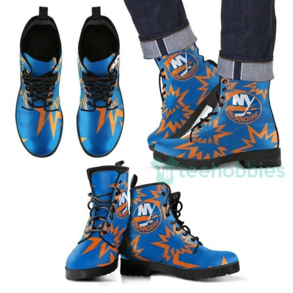 new york islanders leather boots shoes 1 ELMJo 600x600px New York Islanders Leather Boots Shoes