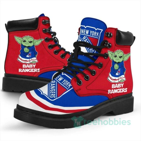 new york rangers hockey leather boots men women shoes 1 z1XX7 600x600px New York Rangers Hockey Leather Boots Men Women Shoes