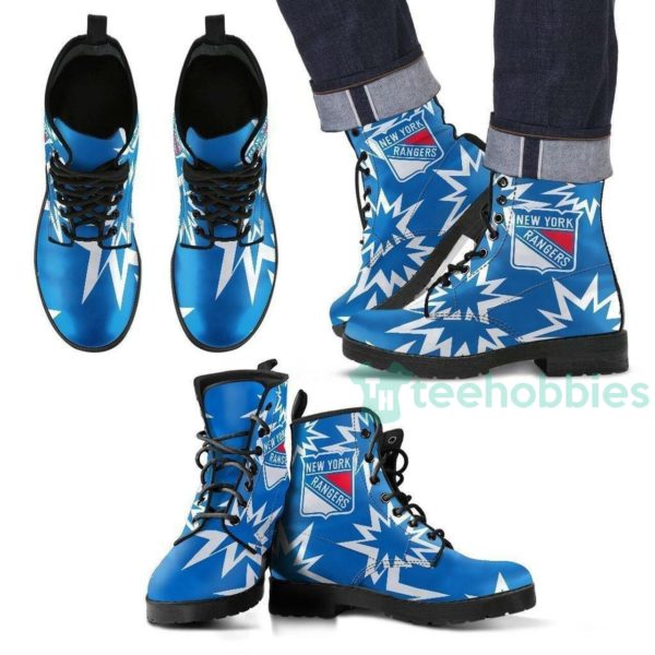 new york rangers leather boots shoes 1 rBE9w 600x600px New York Rangers Leather Boots Shoes