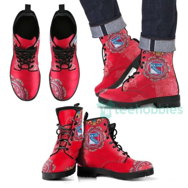 new york rangers red leather boots shoes 1 OveFZ 600x600px New York Rangers Red Leather Boots Shoes