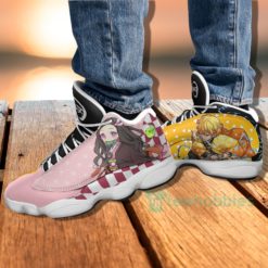 nezuko and zenitsu custom kny anime air jordan 13 shoes 4 3pfA5 247x247px Nezuko And Zenitsu Custom KNY Anime Air Jordan 13 Shoes