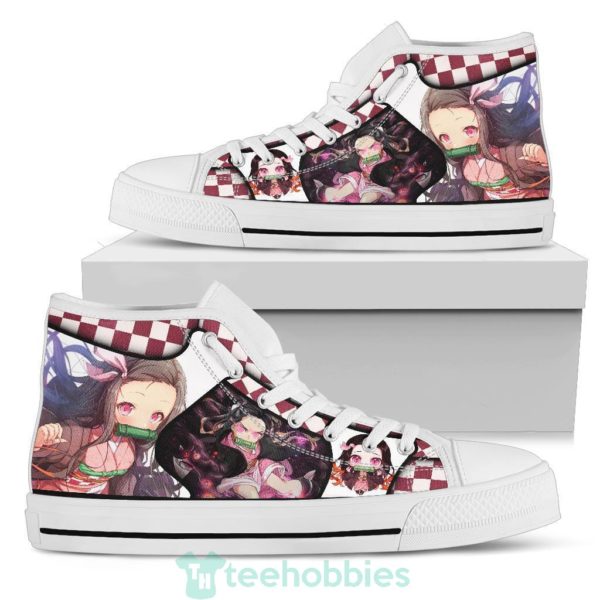 nezuko demon slayer high top shoes anime fan 1 4SUqn 600x600px Nezuko Demon Slayer High Top Shoes Anime Fan