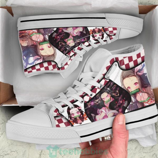 nezuko demon slayer high top shoes anime fan 2 oWoEC 600x600px Nezuko Demon Slayer High Top Shoes Anime Fan
