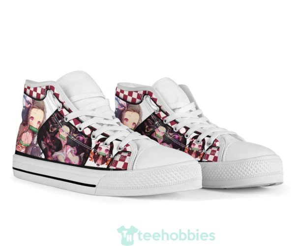 nezuko demon slayer high top shoes anime fan 3 GHcwn 600x500px Nezuko Demon Slayer High Top Shoes Anime Fan