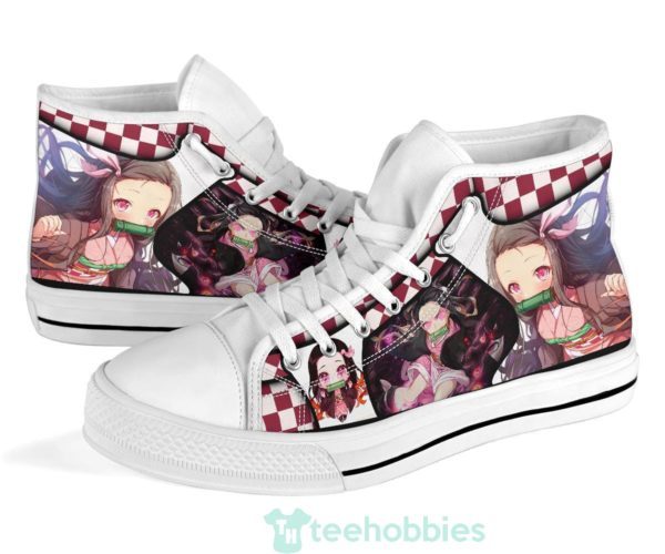 nezuko demon slayer high top shoes anime fan 4 ZPKIG 600x500px Nezuko Demon Slayer High Top Shoes Anime Fan