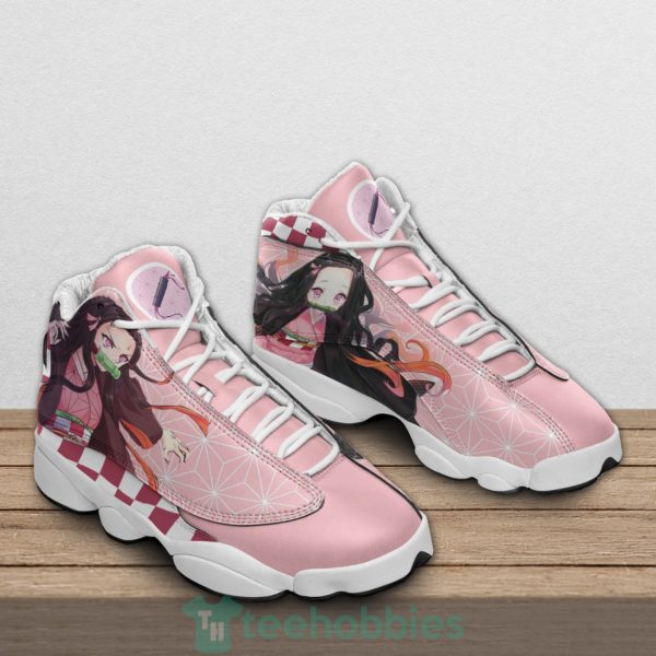 nezuko kamado custom kny anime air jordan 13 shoes 2 d3gPP 600x600px Nezuko Kamado Custom KNY Anime Air Jordan 13 Shoes
