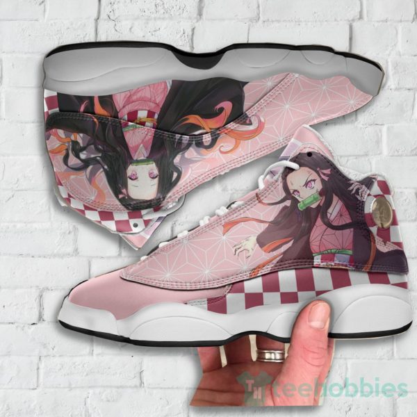 nezuko kamado custom kny anime air jordan 13 shoes 3 m6Rsz 600x600px Nezuko Kamado Custom KNY Anime Air Jordan 13 Shoes