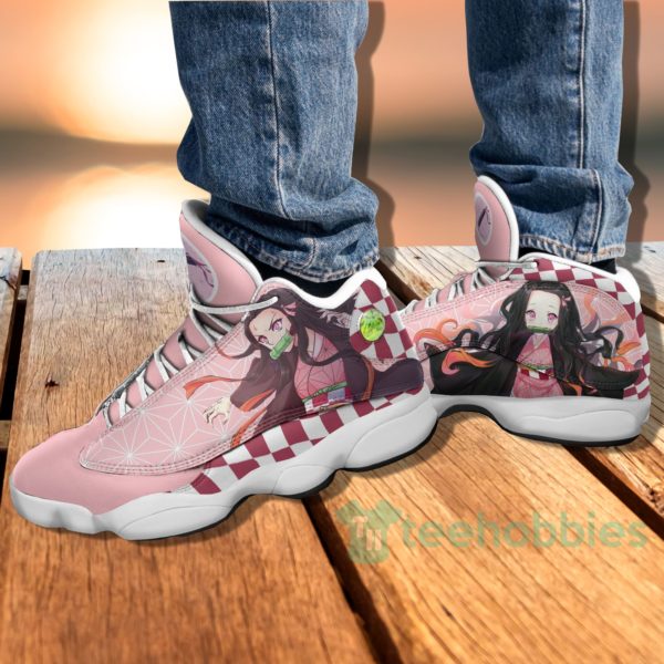 nezuko kamado custom kny anime air jordan 13 shoes 4 Mqaka 600x600px Nezuko Kamado Custom KNY Anime Air Jordan 13 Shoes