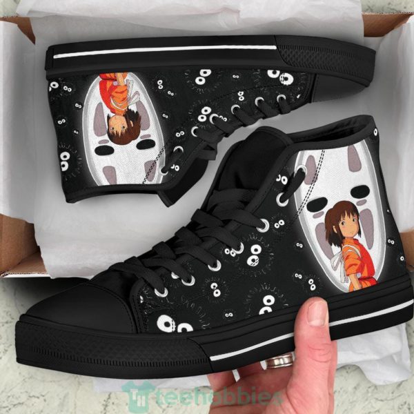 no face and chihiro ghibli high top shoes fan gift 2 QiufP 600x600px No Face and Chihiro Ghibli High Top Shoes Fan Gift