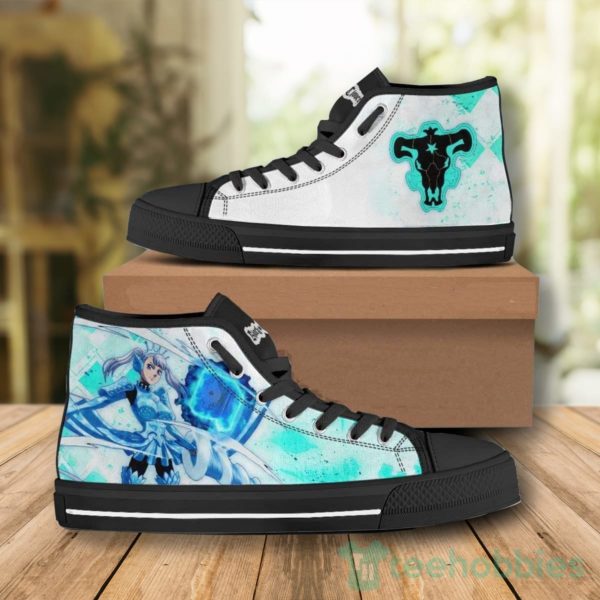 noelle silva high top canvas shoes custom black clover 2 wmKWh 600x600px Noelle Silva High Top Canvas Shoes Custom Black Clover