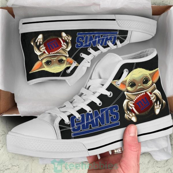 ny giants cute baby yoda high top shoes fan gift 2 q1EyB 600x600px NY Giants Cute Baby Yoda High Top Shoes Fan Gift