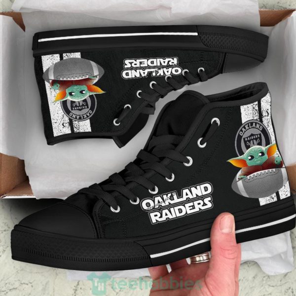 oakland raiders baby yoda high top shoes 2 QcbtJ 600x600px Oakland Raiders Baby Yoda High Top Shoes