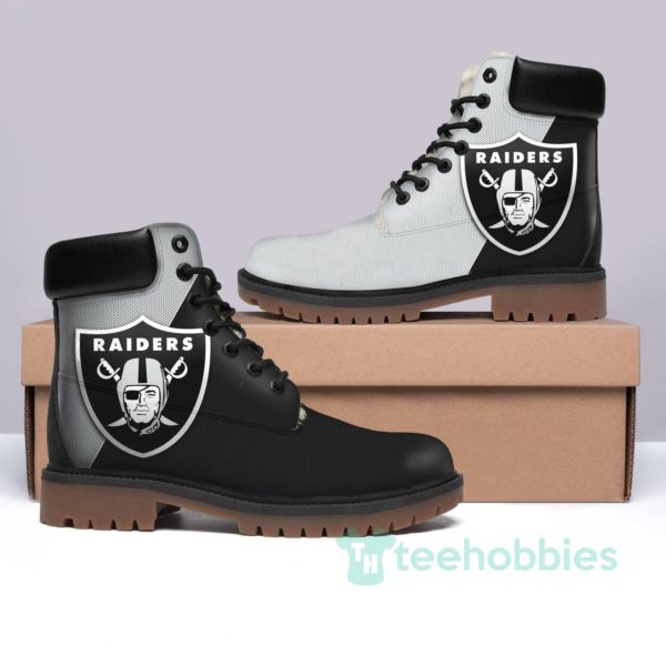 oakland raiders football leather boots men women shoes 1 6Jg89 600x582px Oakland Raiders Football Leather Boots Men Women Shoes