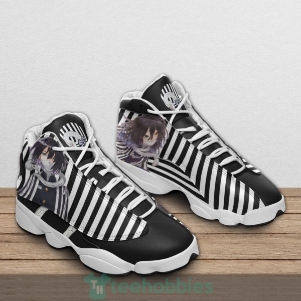 obanai iguro custom kny anime air jordan 13 shoes 2 jtER9 600x600px Obanai Iguro Custom KNY Anime Air Jordan 13 Shoes