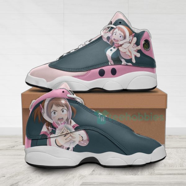 ochaco uraraka custom my hero academia anime air jordan 13 shoes 1 QI46x 600x600px Ochaco Uraraka Custom My Hero Academia Anime Air Jordan 13 Shoes
