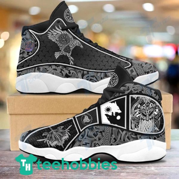 odin raven vikings pattern air jordan 13 sneaker shoes 1 LLxfH 600x600px Odin Raven Vikings Pattern Air Jordan 13 Sneaker Shoes