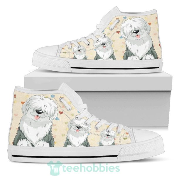 old english sheepdog shoes high top for women 1 HUnOy 600x600px Old English Sheepdog Shoes High Top For Women