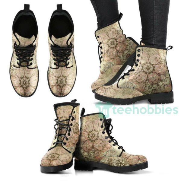 old flower leather boots shoes 1 YPNc2 600x600px Old Flower Leather Boots Shoes