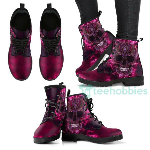 oriental skull handcrafted leather boots shoes 1 hw1yD 600x600px Oriental Skull Handcrafted Leather Boots Shoes