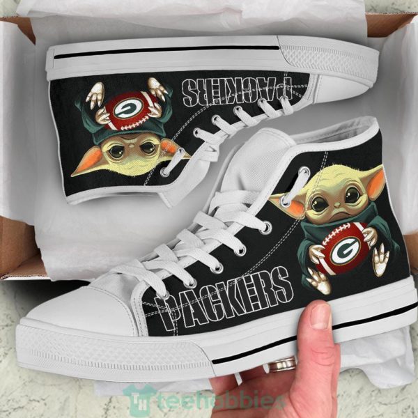packers cute baby yoda high top shoes fan gift 1 uwGdk 600x600px Packers Cute Baby Yoda High Top Shoes Fan Gift