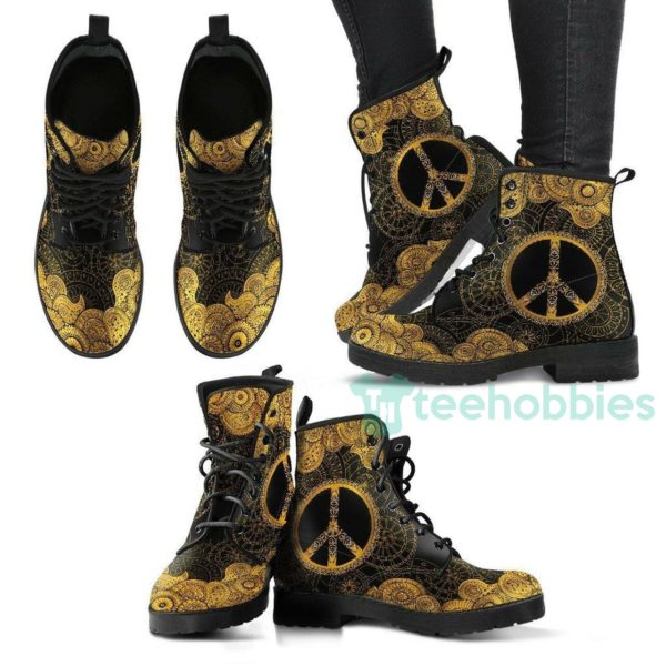 peace 26amp henna handcrafted black leather boots shoes 1 dCxIT 600x600px Peace &Amp Henna Handcrafted Black Leather Boots Shoes
