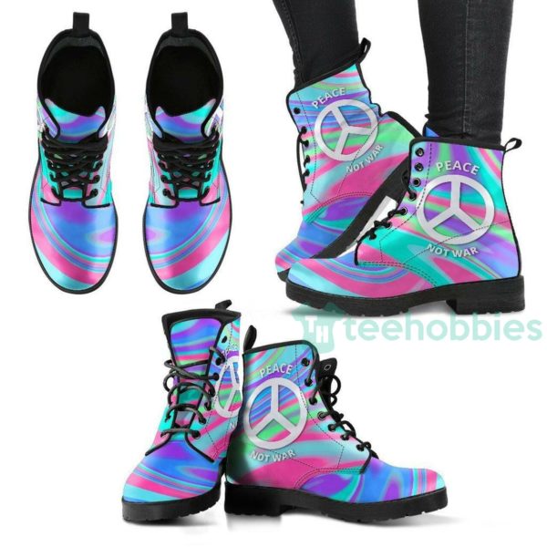 peace not war handcrafted leather boots shoes 1 ASIIn 600x600px Peace Not War Handcrafted Leather Boots Shoes