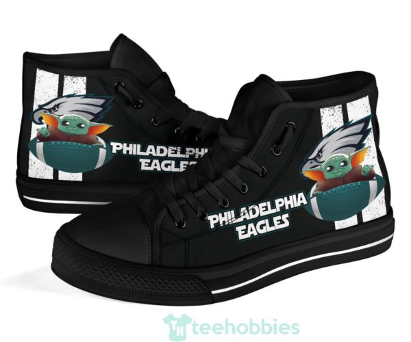 philadelphia eagles baby yoda high top shoes fan gift 4 DRx0l 600x500px Philadelphia Eagles Baby Yoda High Top Shoes Fan Gift
