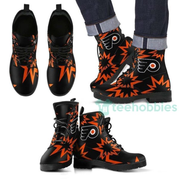 philadelphia flyers leather boots shoes 1 yjwKU 600x600px Philadelphia Flyers Leather Boots Shoes