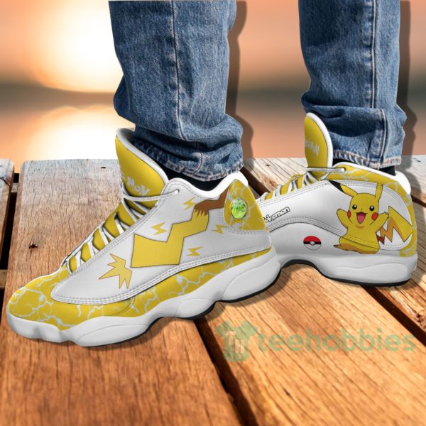 pikachu custom pokemon anime air jordan 13 shoes 4 AXYyh 600x600px Pikachu Custom Pokemon Anime Air Jordan 13 Shoes