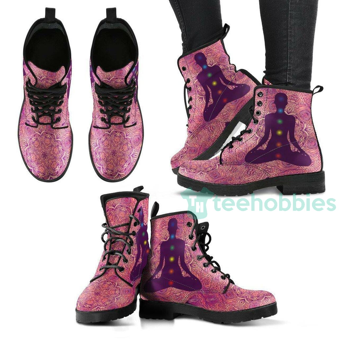 pink-chakra-mandala-leather-boots-shoes-1-obebo.jpg pink chakra mandala leather boots shoes 1 obebo 600x600px Pink Chakra Mandala Leather Boots Shoes