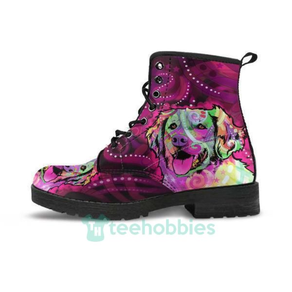 pink golden retriever leather boots shoes 1 RY1Kw 600x600px Pink Golden Retriever Leather Boots Shoes