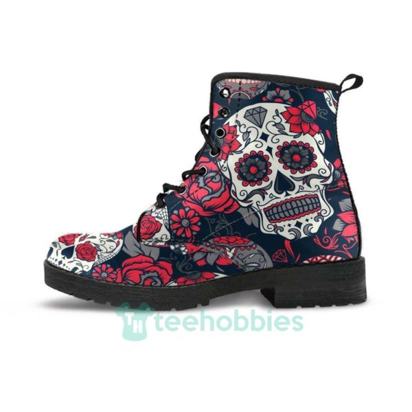 pink sugar skull leather boots shoes 1 wlPOL 600x600px Pink Sugar Skull Leather Boots Shoes