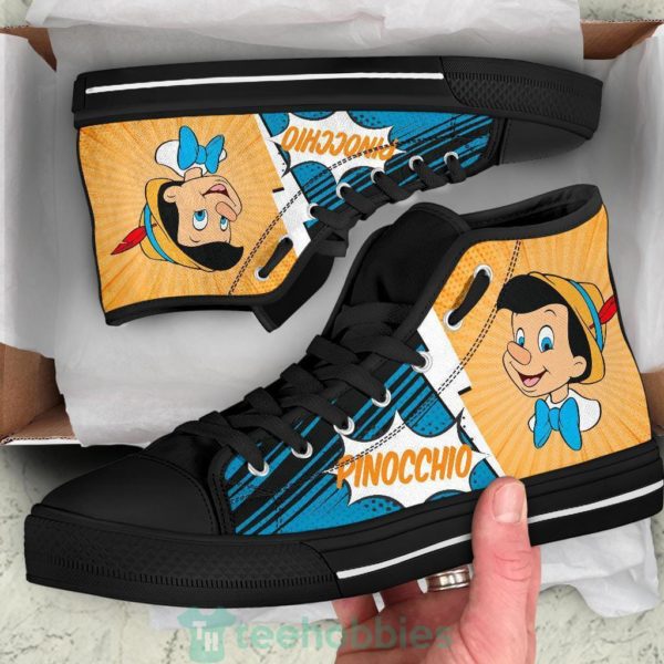pinocchio sneakers high top shoes fan gift idea 2 AWaU7 600x600px Pinocchio Sneakers High Top Shoes Fan Gift Idea