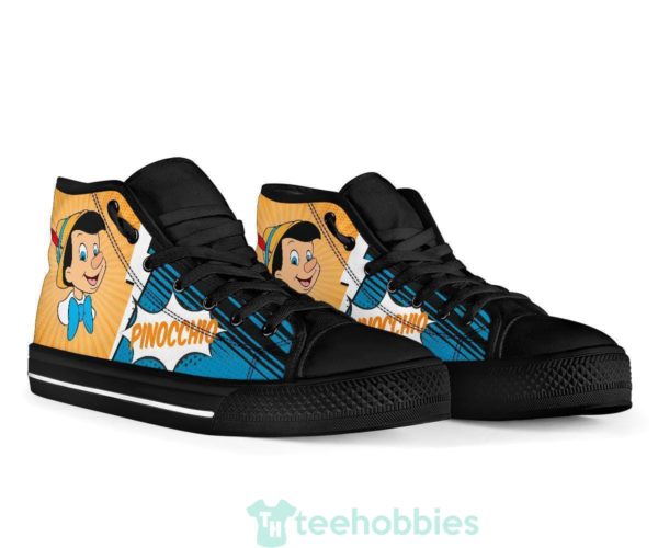 pinocchio sneakers high top shoes fan gift idea 3 2LKtj 600x500px Pinocchio Sneakers High Top Shoes Fan Gift Idea