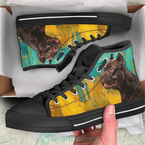 pit bull dog sneakers bully high top shoes 1 OOHdQ 600x600px Pit Bull Dog Sneakers Bully High Top Shoes