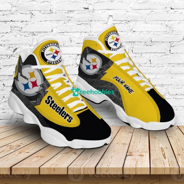 pittsburgh steelers air jordan 13 sneakers shoes custom name personalized gifts 3 1tNUy 600x600px Pittsburgh Steelers Air Jordan 13 Sneakers Shoes Custom Name Personalized Gifts