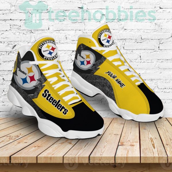 pittsburgh steelers air jordan 13 sneakers shoes custom name personalized gifts 3 RbaKl 600x600px Pittsburgh Steelers Air Jordan 13 Sneakers Shoes Custom Name Personalized Gifts