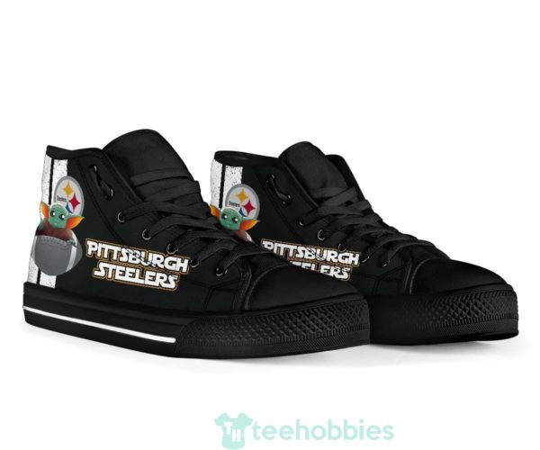pittsburgh steelers baby yoda high top shoes fan gift 3 1I8zm 600x500px Pittsburgh Steelers Baby Yoda High Top Shoes Fan Gift