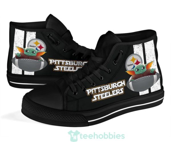 pittsburgh steelers baby yoda high top shoes fan gift 4 rKZ9s 600x500px Pittsburgh Steelers Baby Yoda High Top Shoes Fan Gift