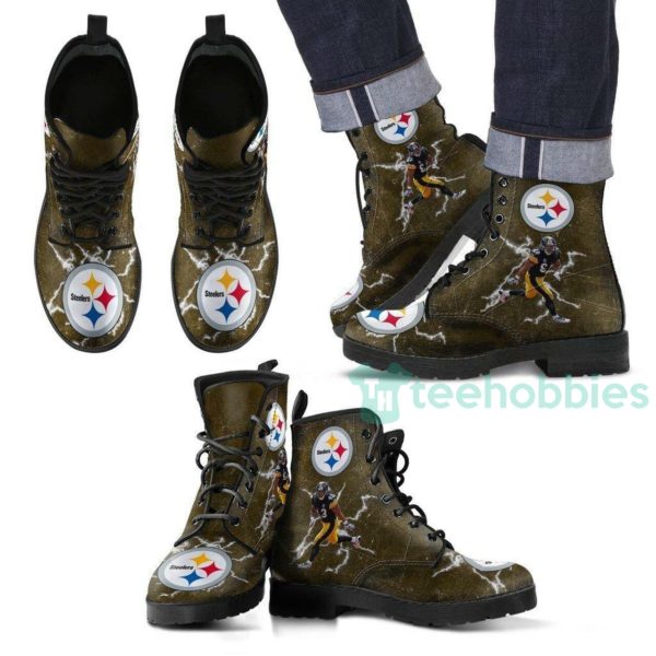 pittsburgh steelers leather boots shoes 1 XTbWs 600x600px Pittsburgh Steelers Leather Boots Shoes