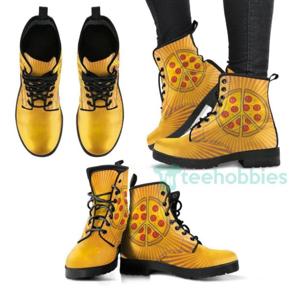 pizza peace handcrafted leather boots shoes 1 Wn8cp 600x600px Pizza Peace Handcrafted Leather Boots Shoes