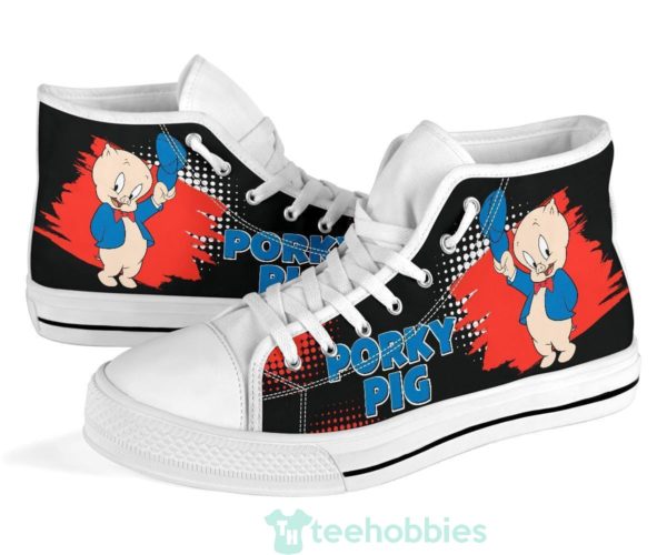 porky pig high top shoes looney tunes fan 1 K4PR4 600x500px Porky Pig High Top Shoes Looney Tunes Fan