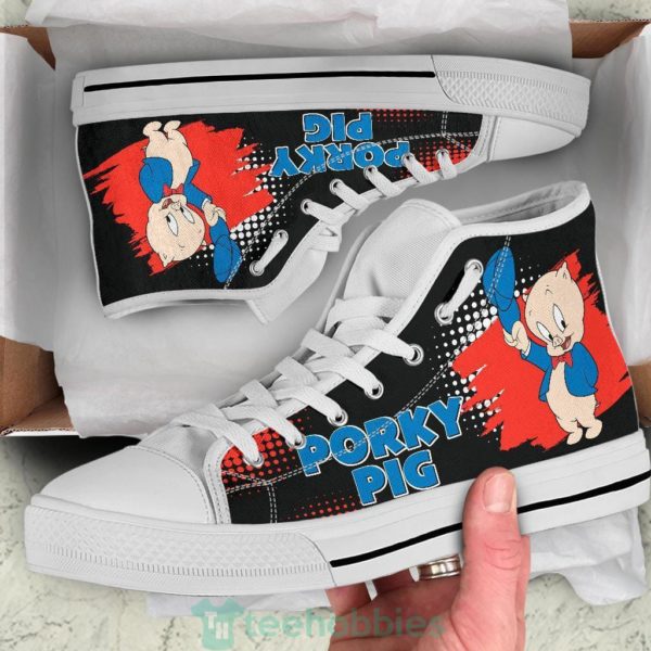 porky pig high top shoes looney tunes fan 2 kezW5 600x600px Porky Pig High Top Shoes Looney Tunes Fan