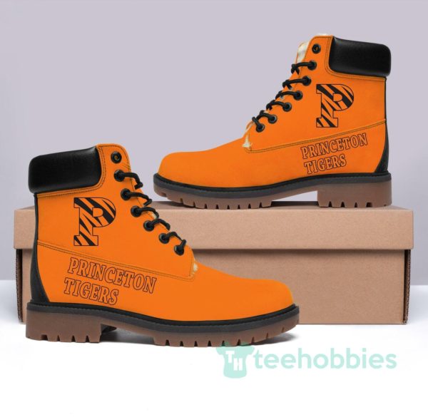 princeton tigers football leather boots men women shoes 1 CexcO 600x585px Princeton Tigers Football Leather Boots Men Women Shoes