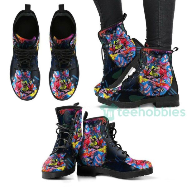 psychedelic leather boots shoes 1 jMfsz 600x600px Psychedelic Leather Boots Shoes
